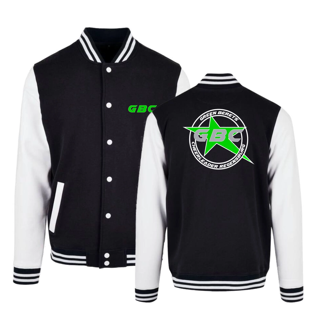 Green Berets Collegejacke (Black/White)