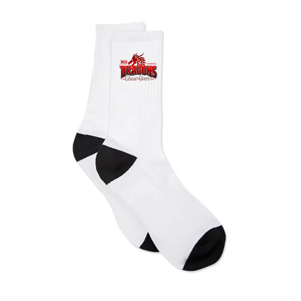 Dragons Cheer Stars Socken (Weiss/Schwarz)