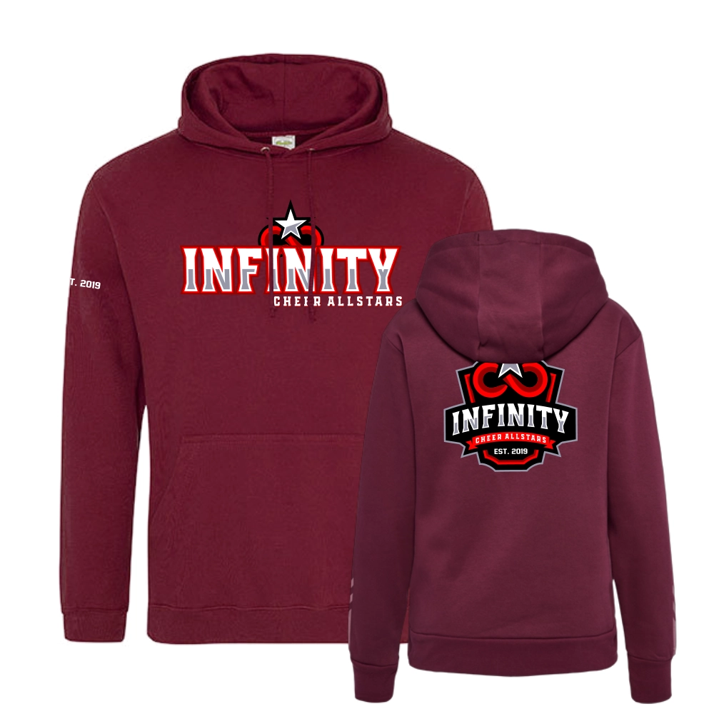 Infinity Cheer Allstars Hoodie (Burgundy)