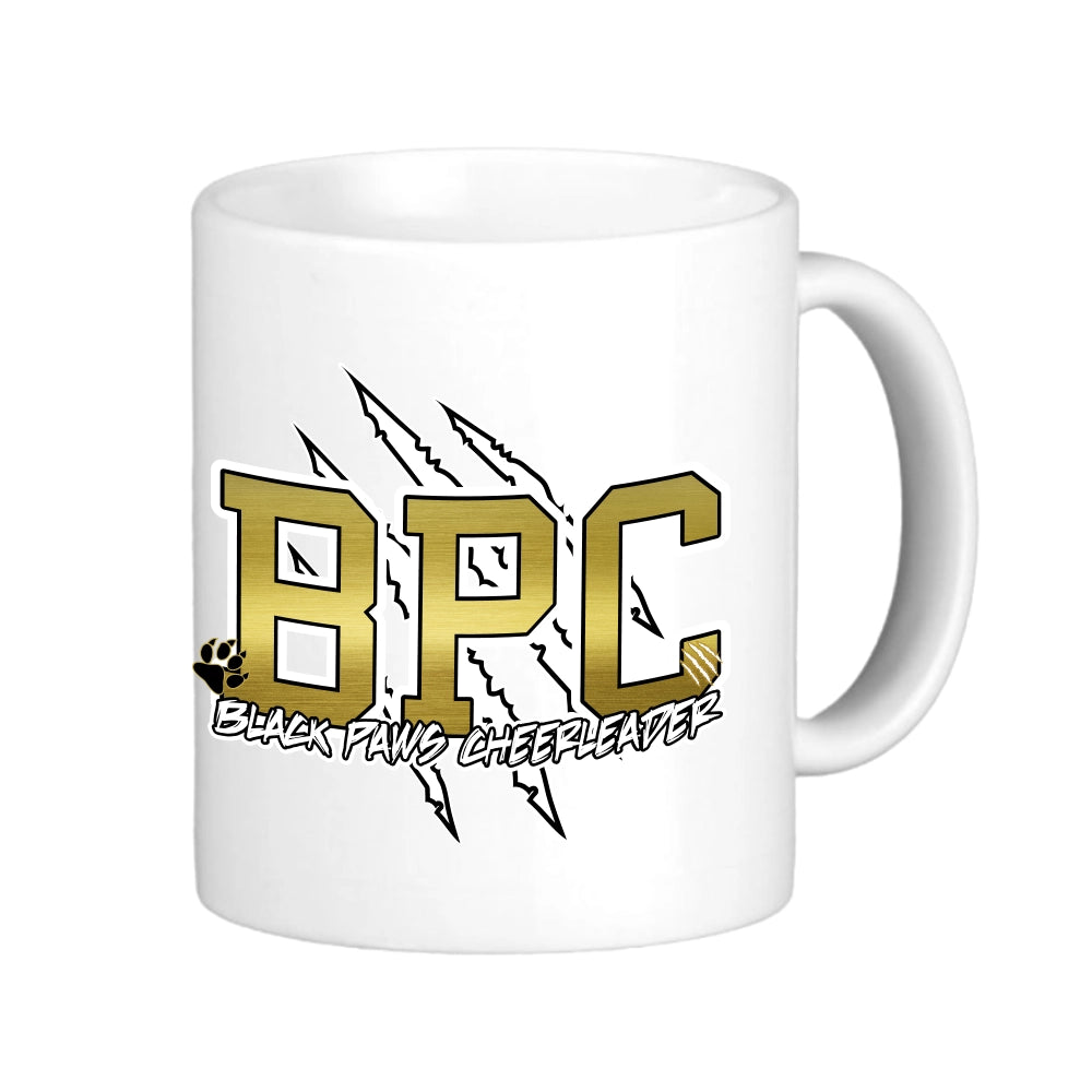 Black Paws Cheerleader Tasse