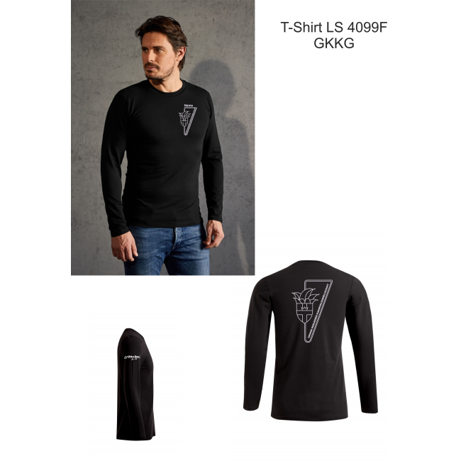 MEN Premium-T-Shirt Longsleeve mit GKKG bestickt
