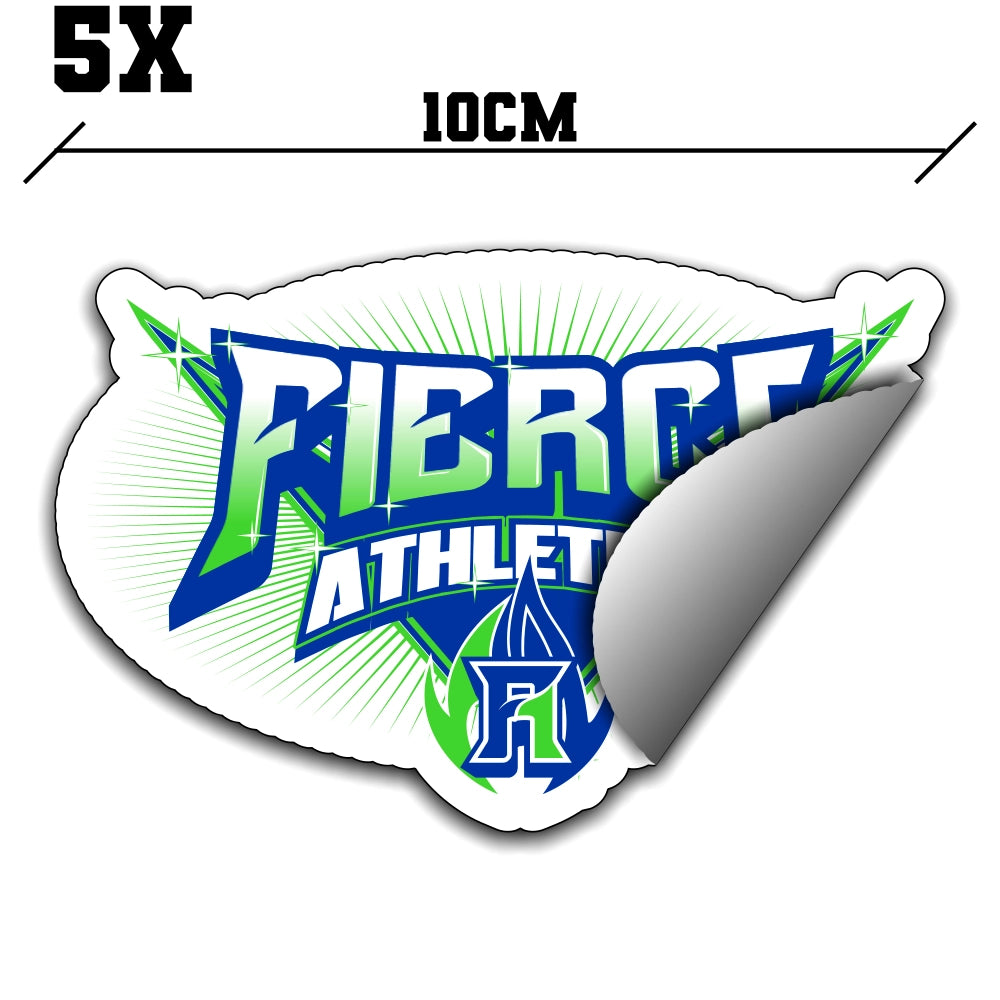 Fierce Athletics 5x Sticker 10cm