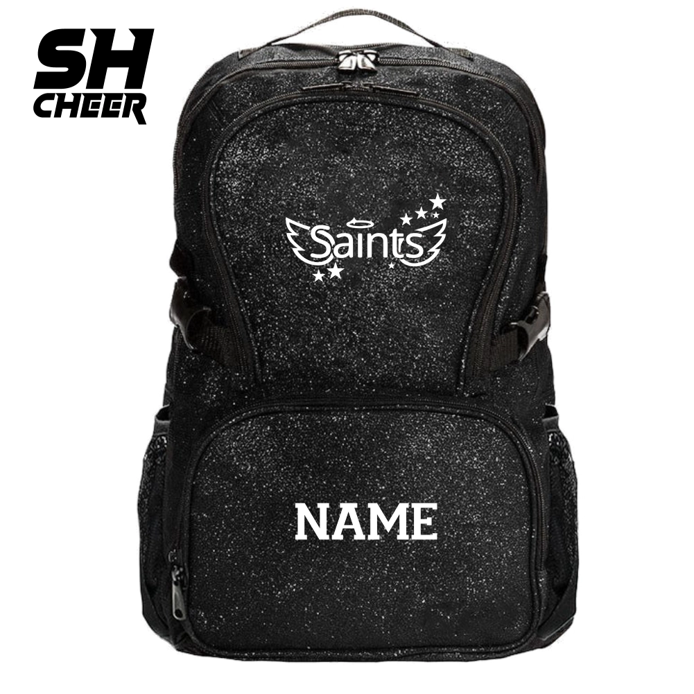 Saints SHCheer Glitzer Backpack (Black)