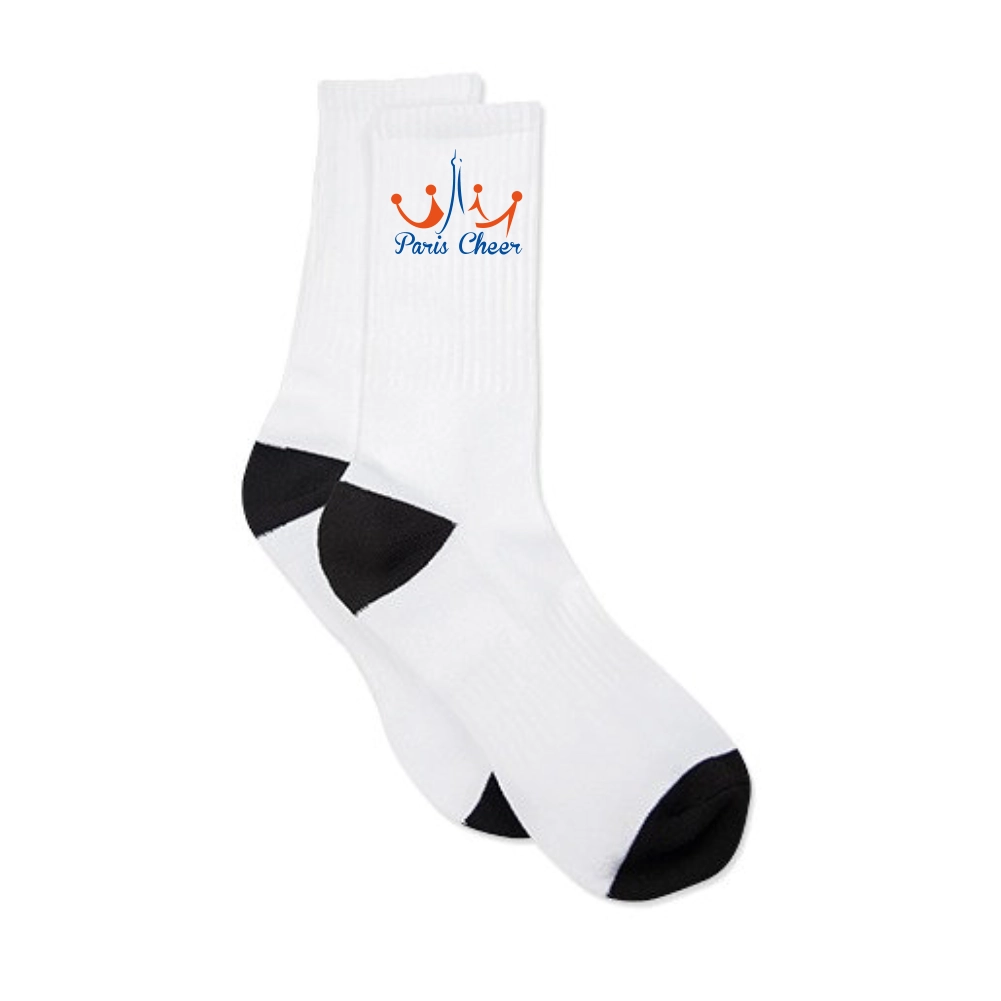 Paris Cheer Socks (White/Black)
