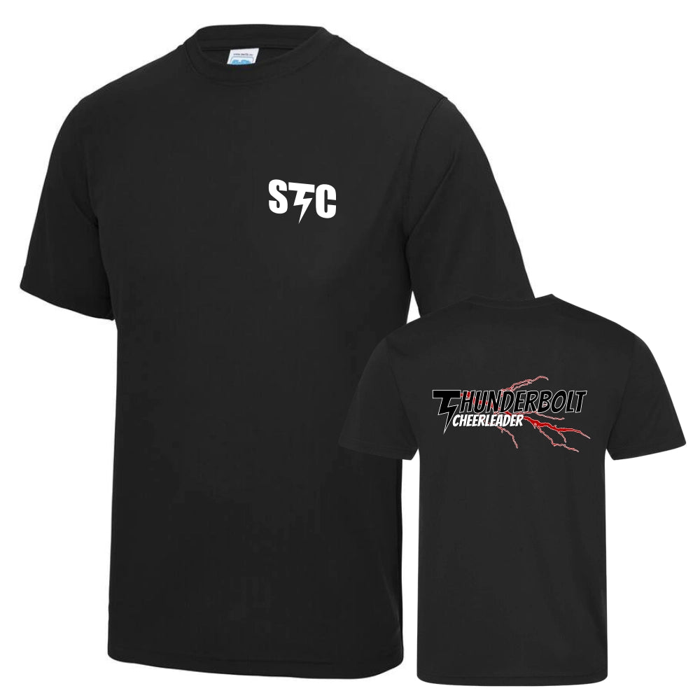 Thunderbolt Cheerleader Shirt (Black)