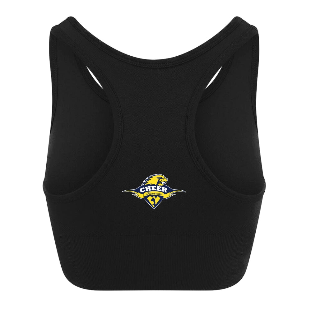 Beaverettes Cheerleader Sportbra (Black)