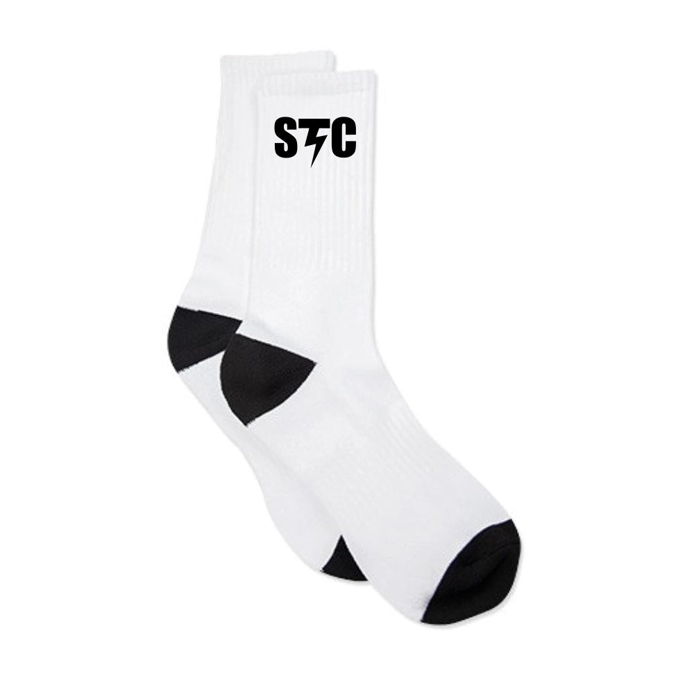 Thunderbolt Cheerleader Socken (Weiss/Schwarz)