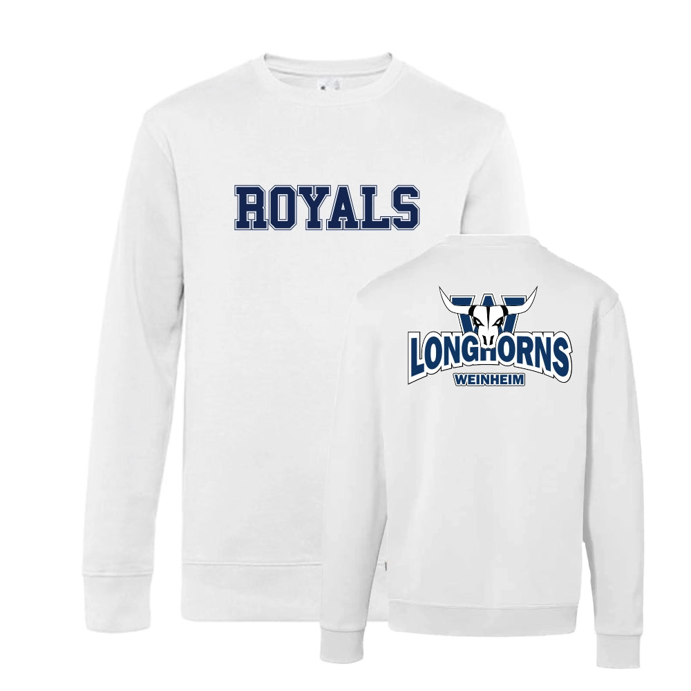 Royals Cheerleading Longhorns Pullover (White)