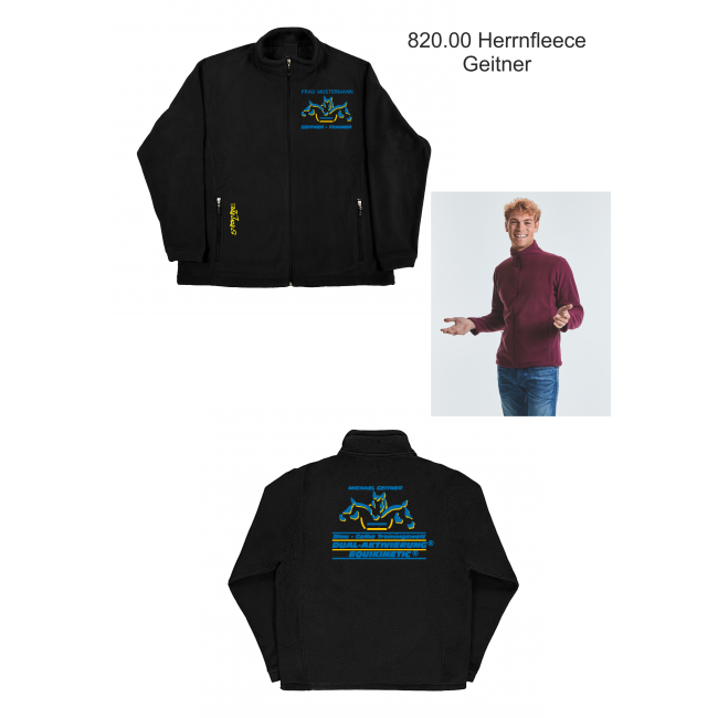 MEN Full Zip Outdoor Fleece Dual-Aktivierung Trainer