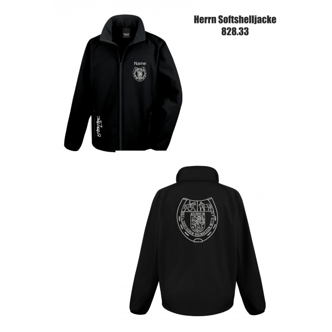 MEN Printable Softshell Jacket Reitverein Jugenheim