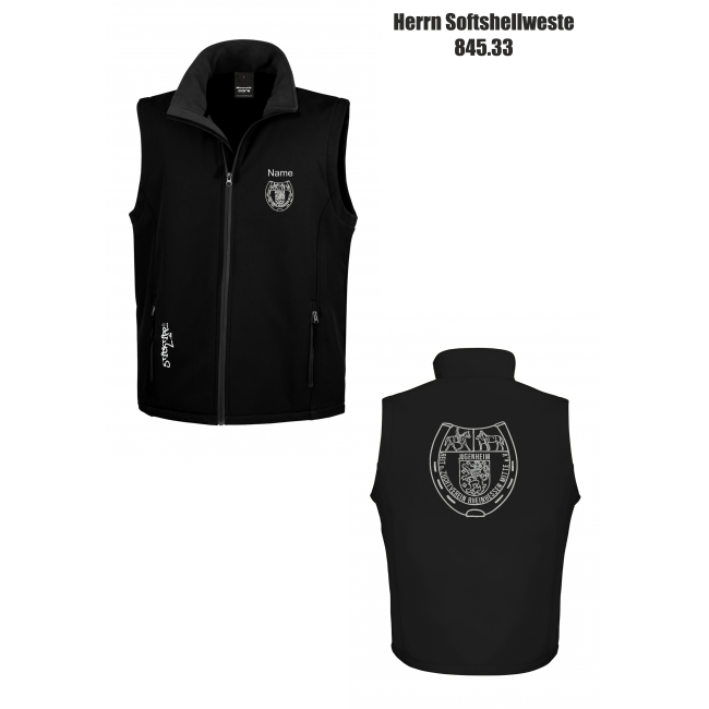MEN Printable Softshell Bodywarmer Reitverein Jugenheim
