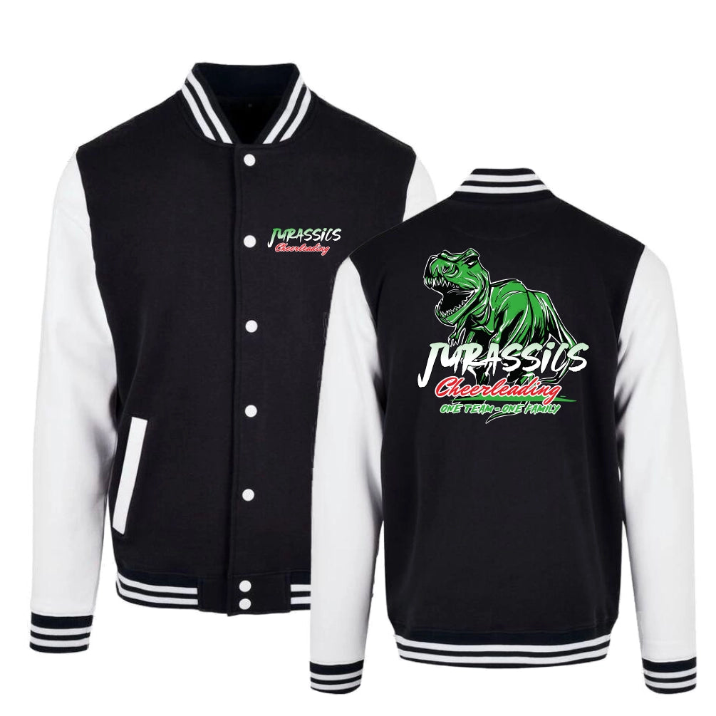 Jurassics Cheerleading Collegejacke T-Rex (Jet Black/White)