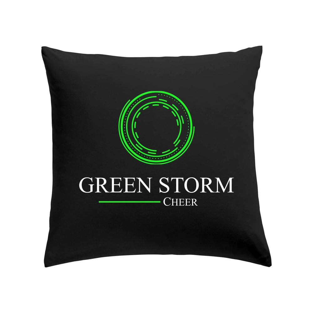 Green Storm Kissen (Black)