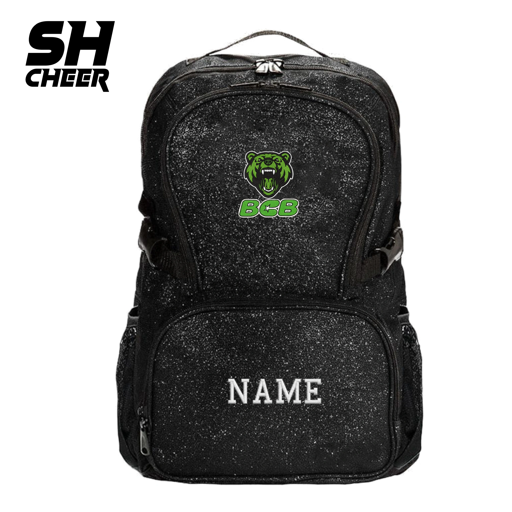 Beasts Cheerleader SHCheer Glitter Backpack (Black)