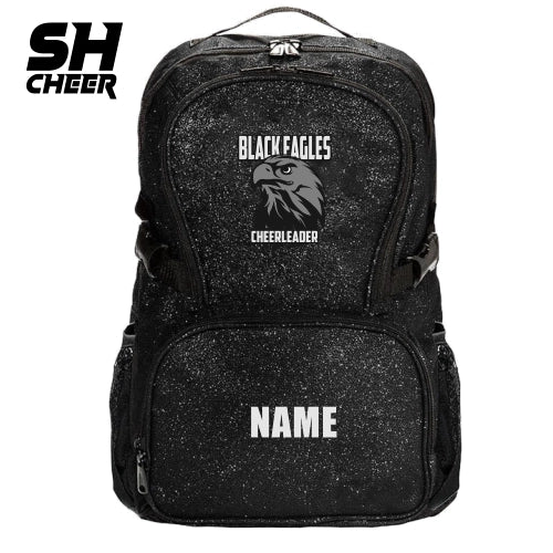Black Eagles SHCheer Glitzer Backpack (Black)