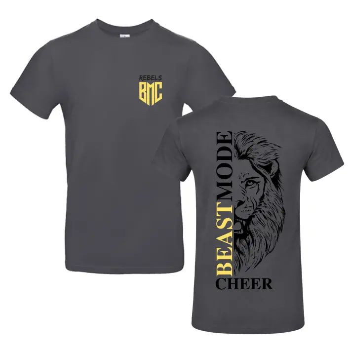 Beastmode Cheer Rebels Shirt (Dark Grey)