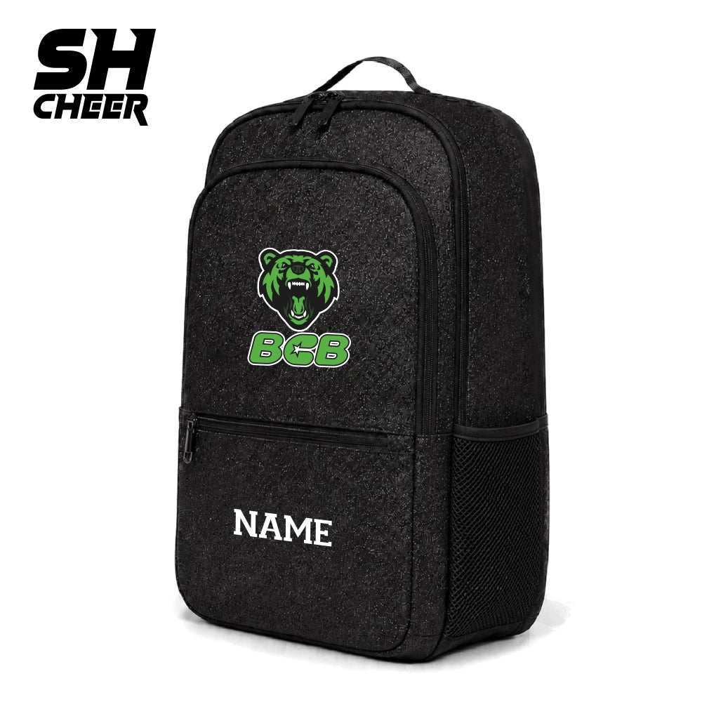 Beasts Cheerleader SHCheer Compact Glitter Backpack (Black)