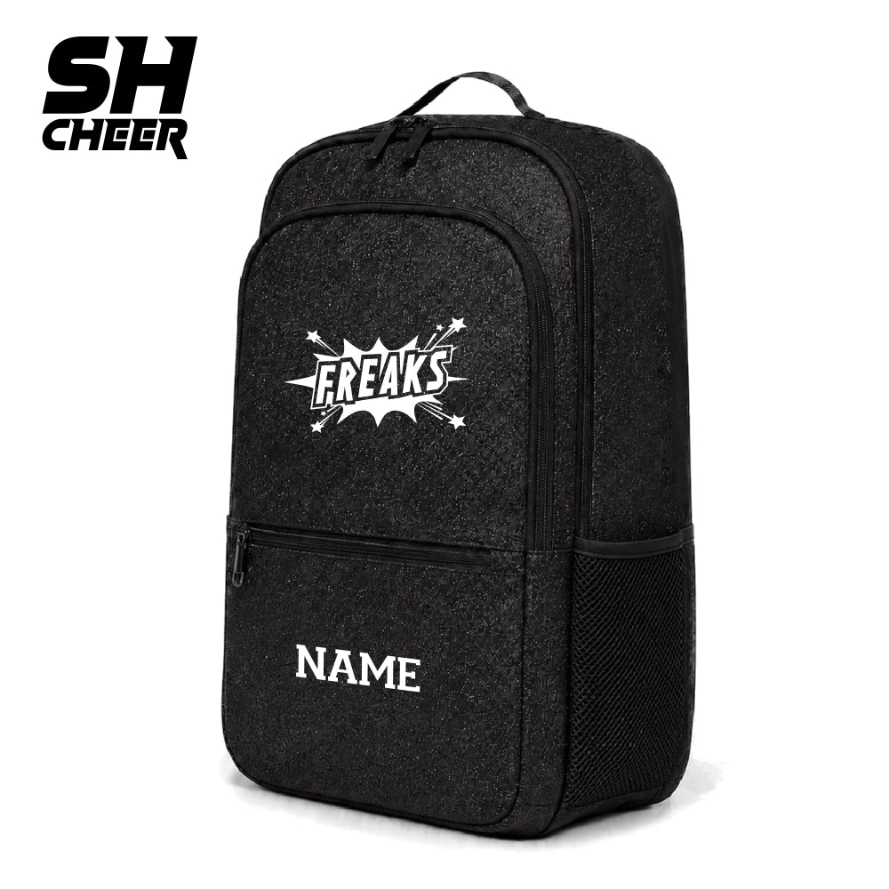 Freaks Cheerleader SHCheer Compact Glitter Backpack (Black)