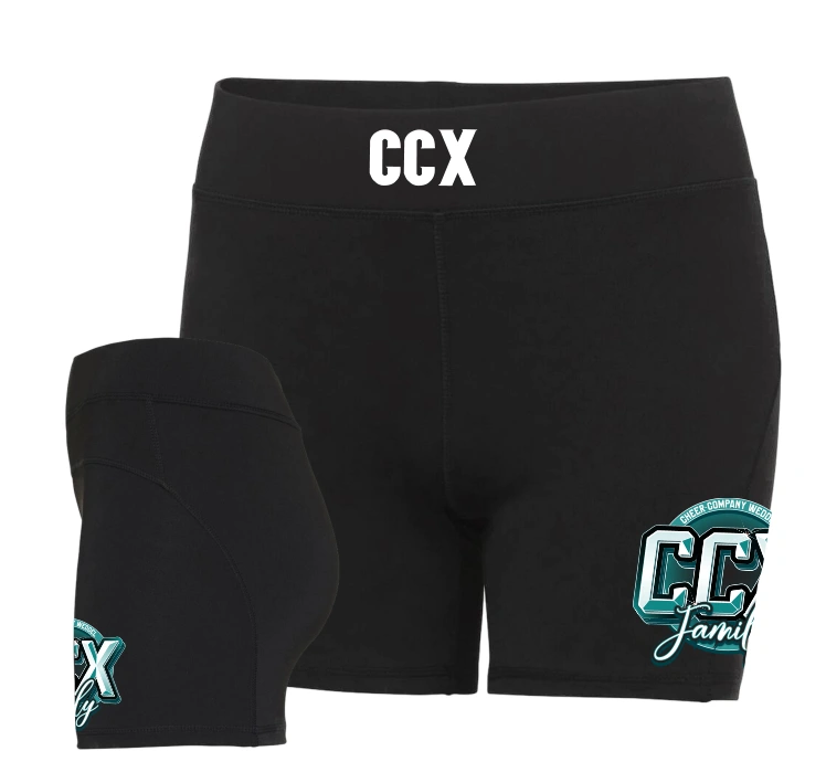 Cheer Company Weddel Pro Shorts (Jet Black)