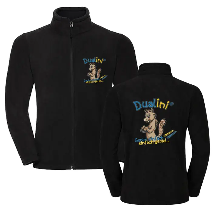 Dualini Full Zip Outdoor Fleece Jacke (Black)
