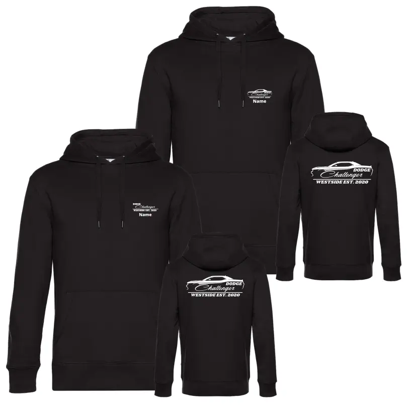 Dodge Challenger Westside Hoodie (Deep Black)