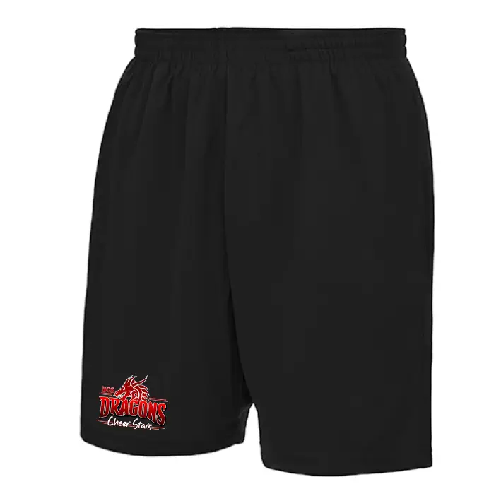 Dragon Cheer Stars Mens Shorts (Black)