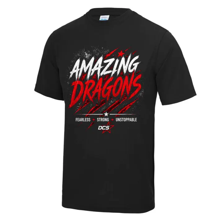 Dragons Cheer Stars Amazing Dragons Shirt (Black)