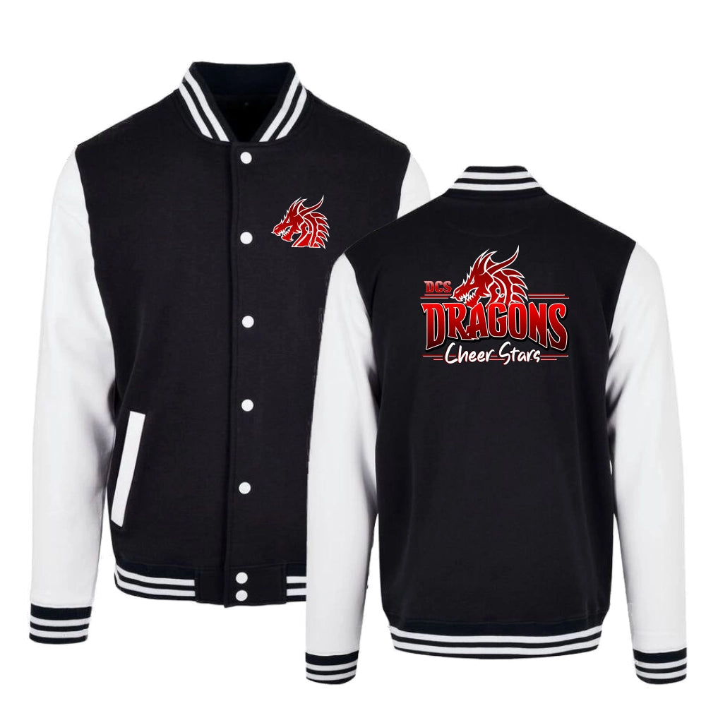 Dragons Cheer Stars Collegejacke (Jet Black/White)