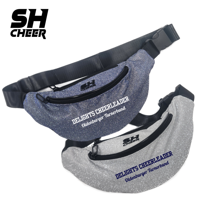 Delights Cheerleader SHCheer Glitzer Belt Bag V2 (White/ Blue)