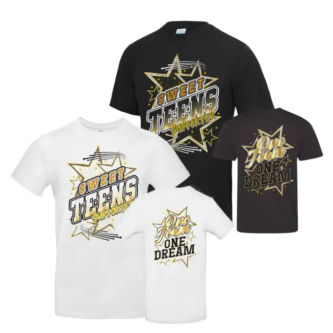 Sweet Teens Supporter Shirt (Black / White)