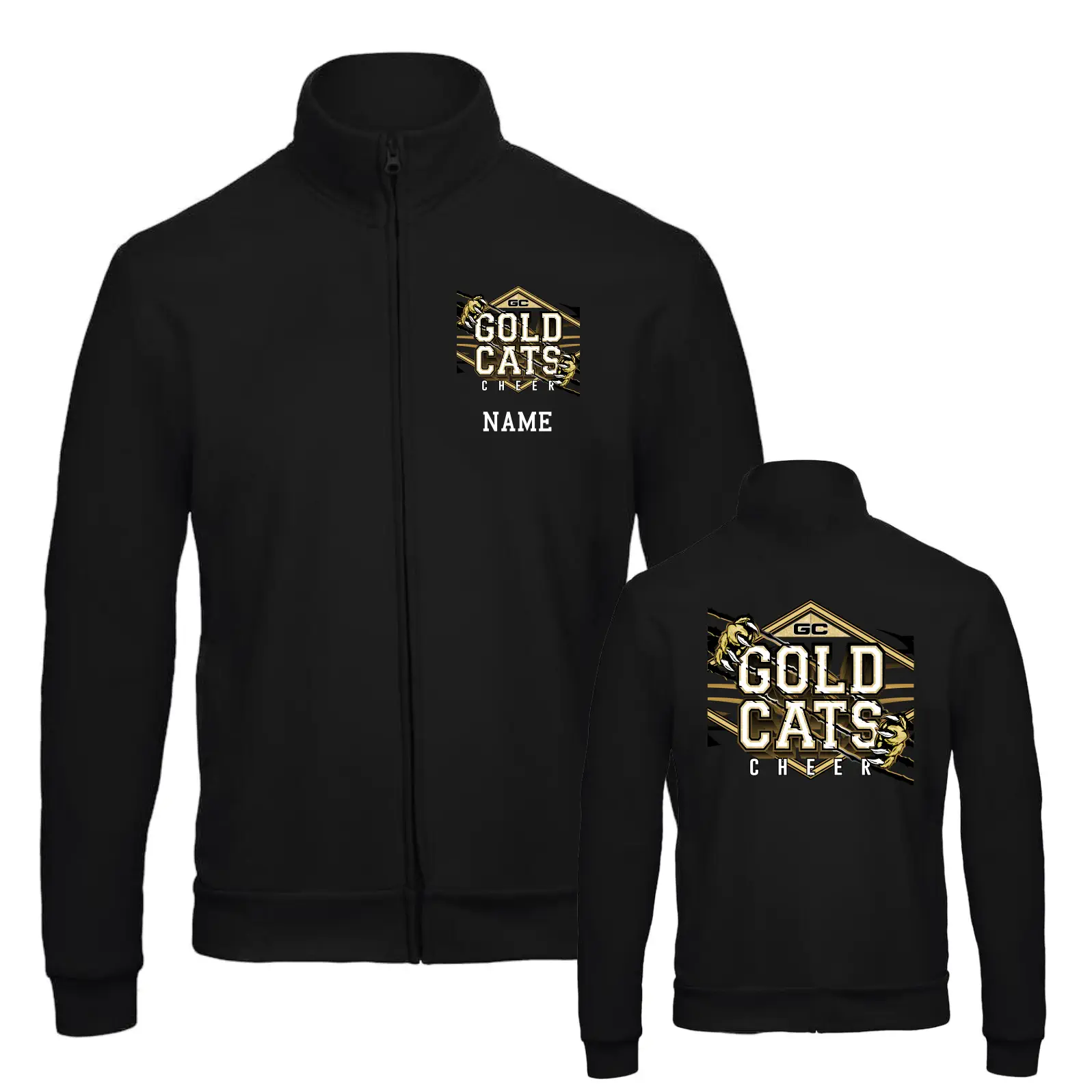 Gold Cats Sweatjacke (Black)