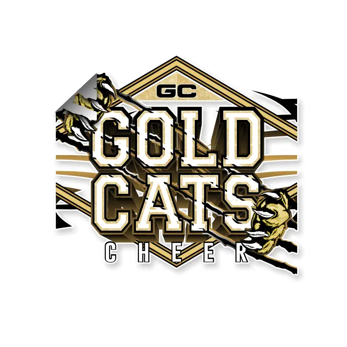 Gold Cats 5x Auto-Sticker
