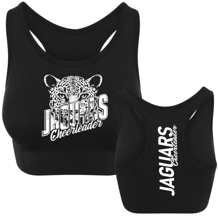 Jaguars Cheerleader Sporttop/Bra (Black)