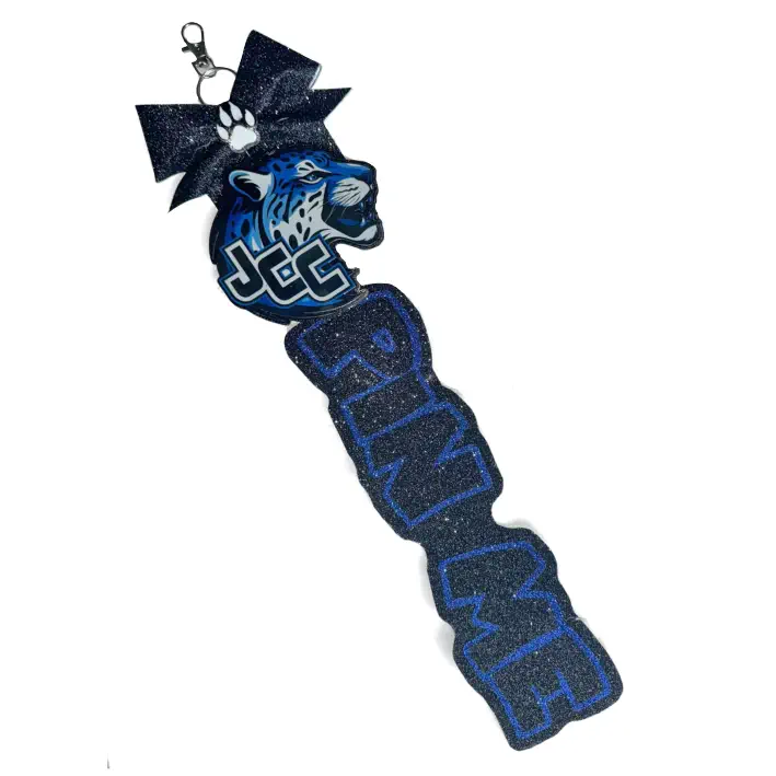 Jags Cheerleader SHCheer Glitzer Pin Me (Black/Royal Blue)