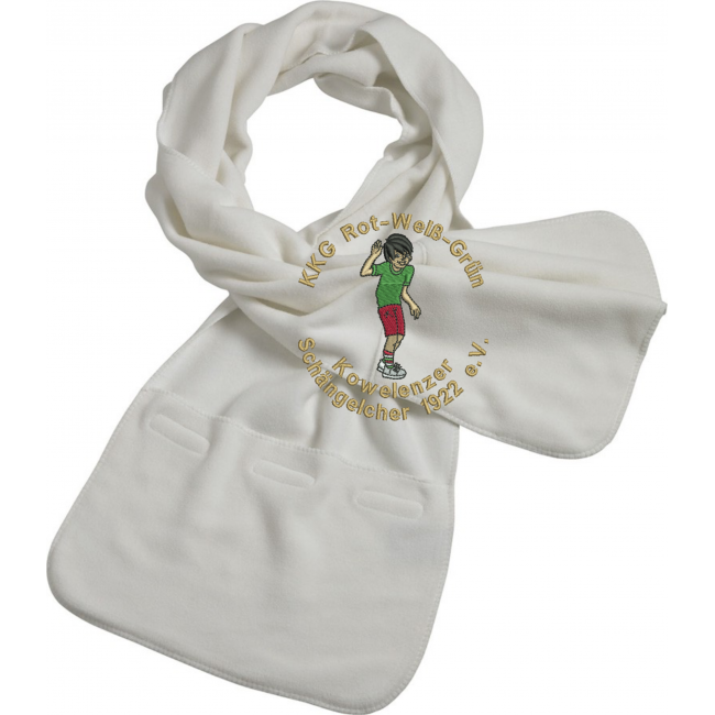 Fleeceschal mit Tasche bestickt KKG Schängelcher