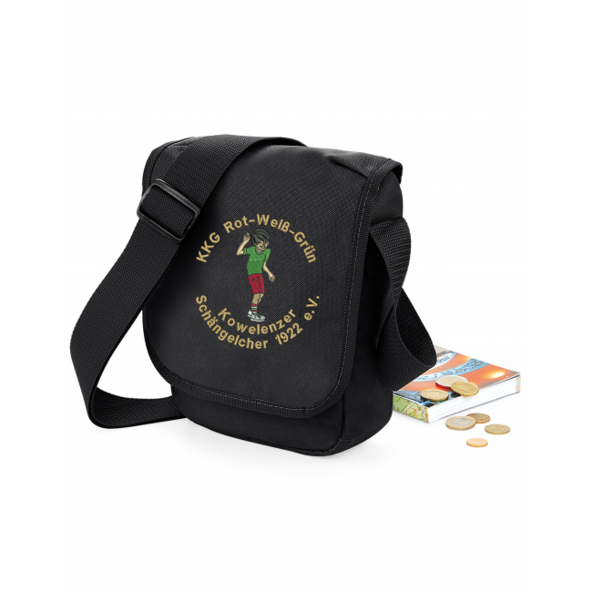 Mini Reportertasche bestickt KKG Schängelcher und Namen