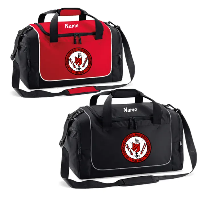 Karnevalsverein Rot-Weiss Bremen Teamwear Locker Bag (Black/Red)