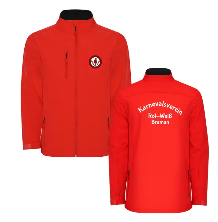 Karnevalsverein Rot-Weiss Bremen Softshelljacke (Red)