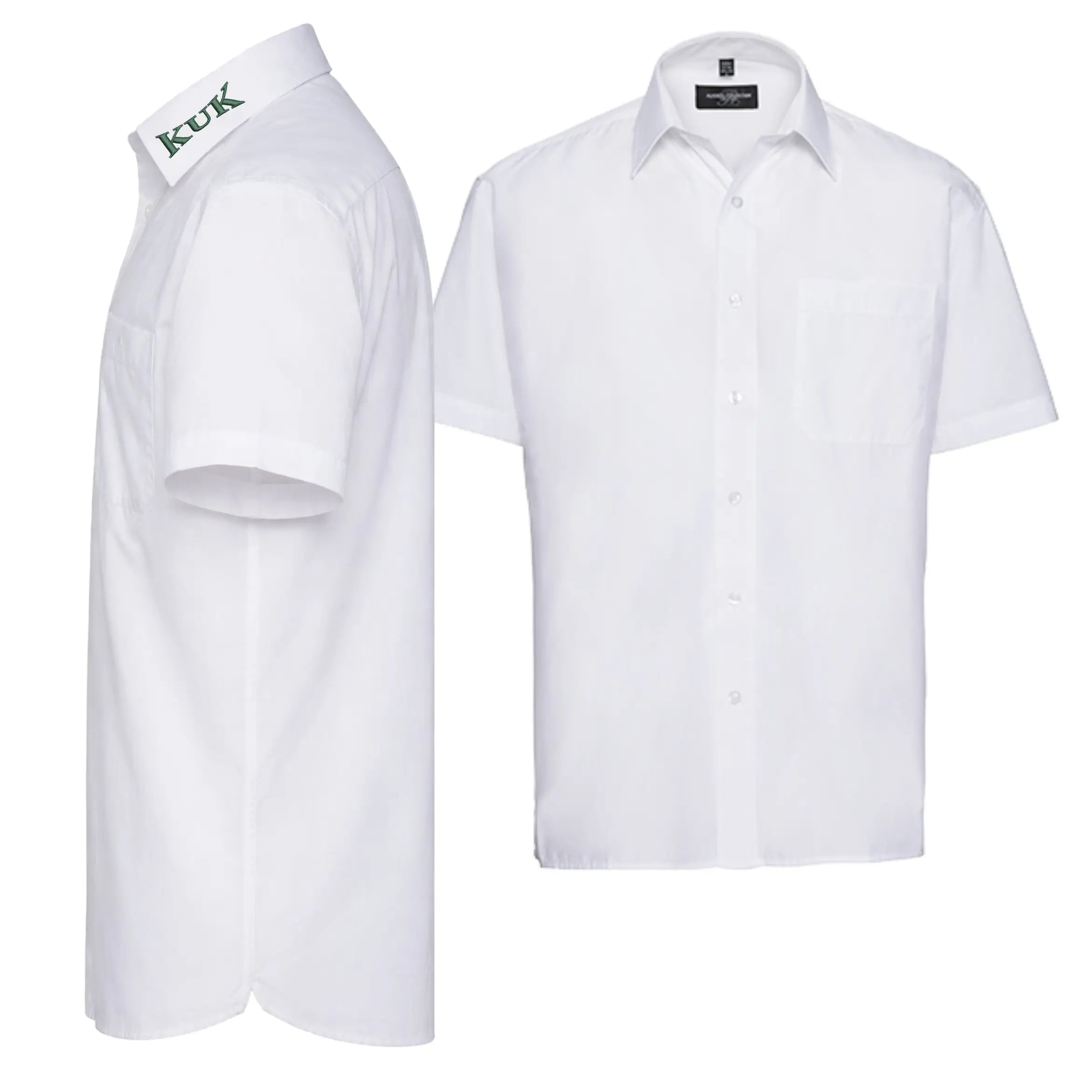 KUK Hemd / Bluse mit Stick (White)