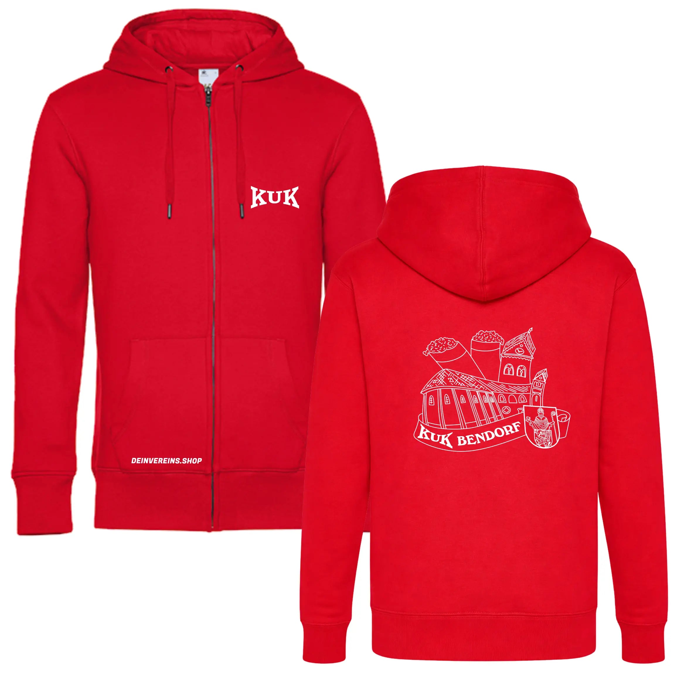 KUK Hooded Sweat Jacke (Red)