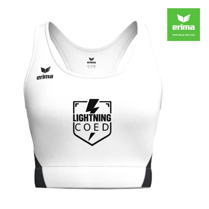 Lightning Erima T&F Wings Bra (Weiß/Schwarz)