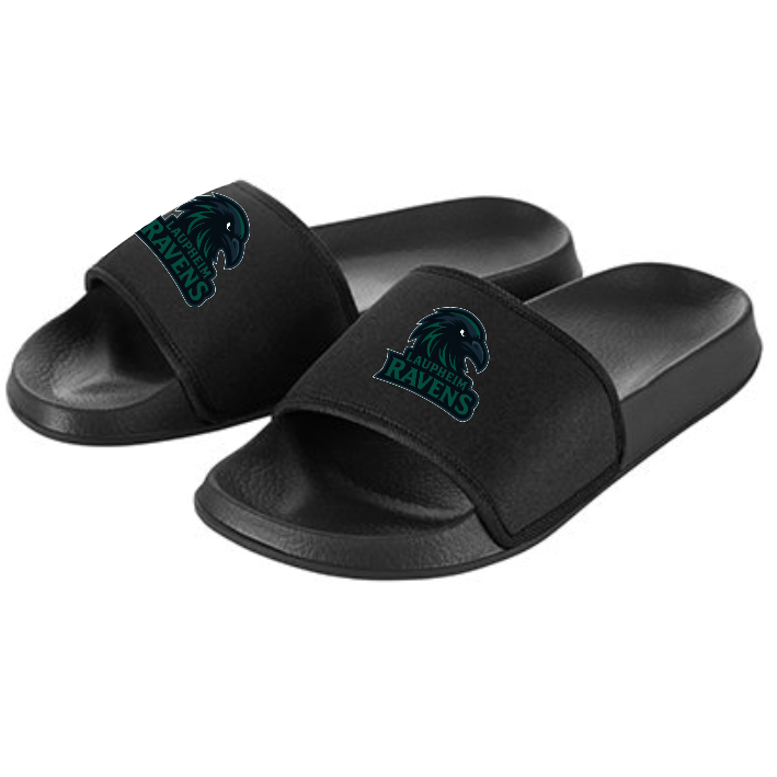 Laupheim Ravens Badelatschen (Black)