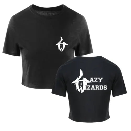 Lazy Wizards Cropped Shirt (Black)