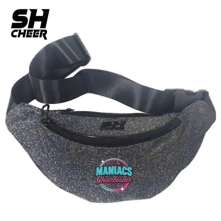 Maniacs Cheerleader SHCheer Glitzer Belt Bag V2 (Black)