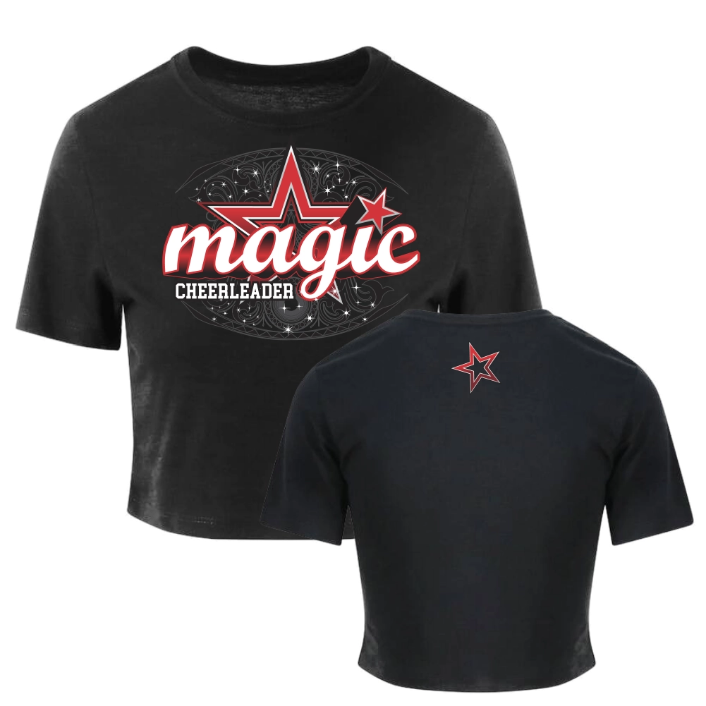 MagicCheer Cropped Shirt (Black)