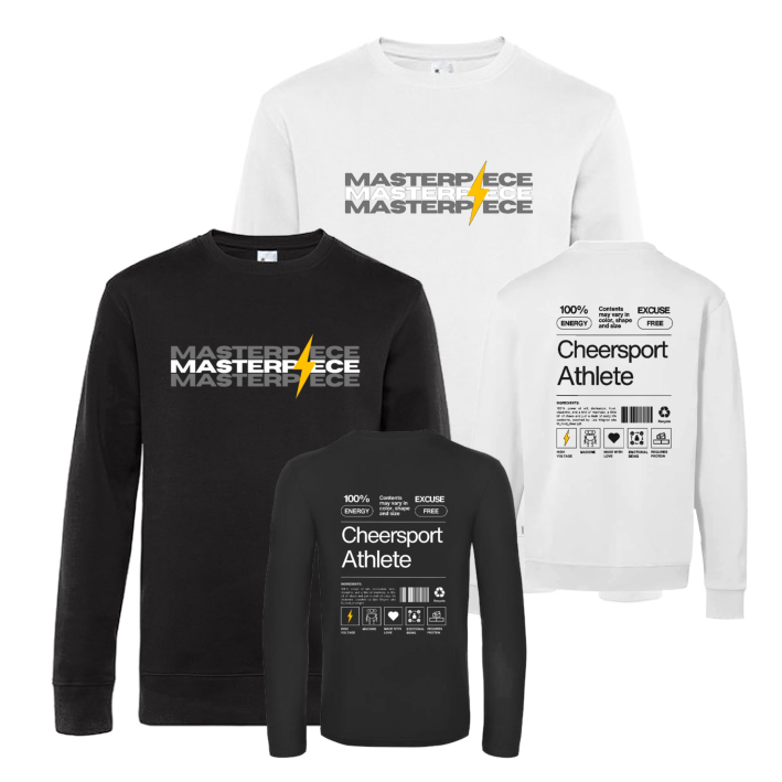 Masterpiece Coaching King Crew Neck Pullover (Black/White)