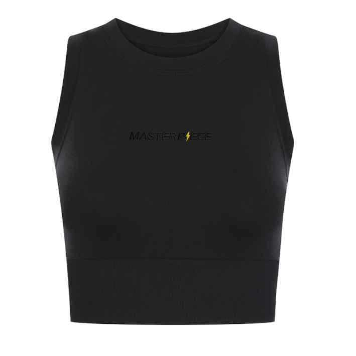Masterpiece Coaching Cropped Tank Stick schwarz (Black)