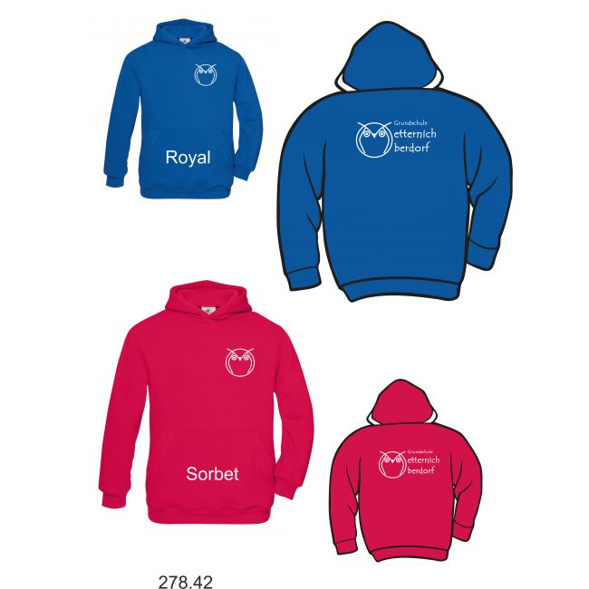 Hooded Sweatshirt GS Metternich bedruckt