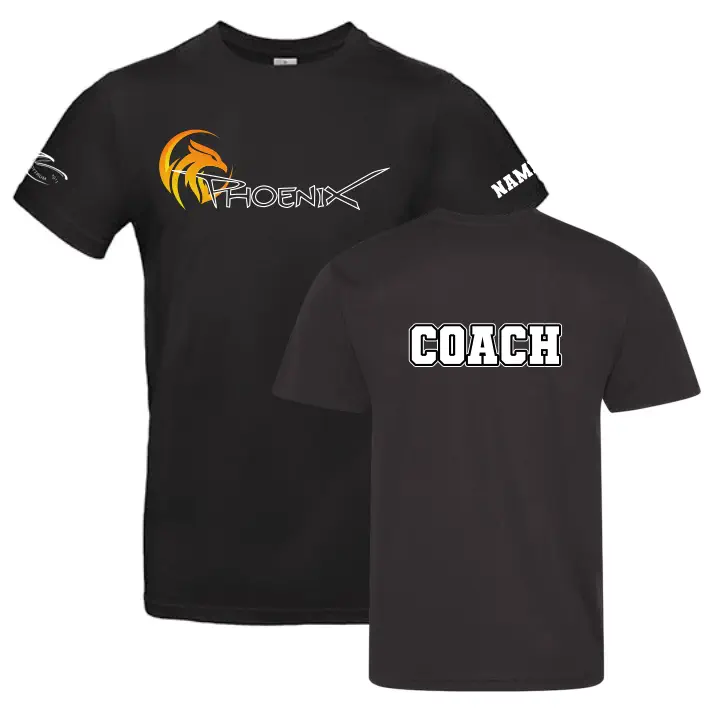 Phoenix Cheer Coach Shirt (Black)