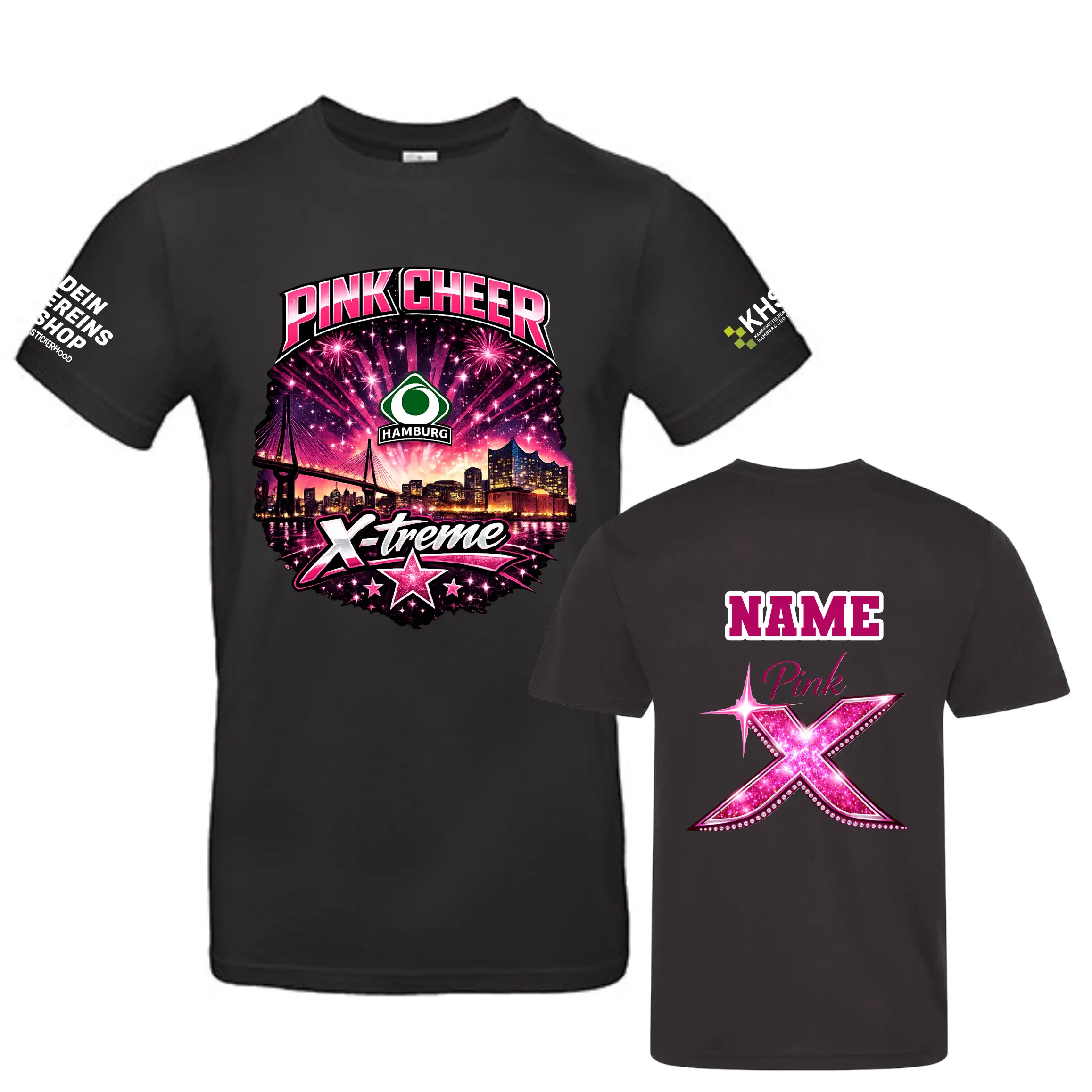 Pink Cheer X-treme Shirt (Black)